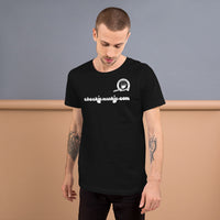 Cheekiemunkie logo and text Short-Sleeve Unisex T-Shirt