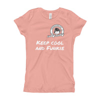 Funkiemunkie Girl's T-Shirt (Keep cool and Funkie)