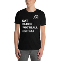 Eat, Sleep, Football, Repeat Cheekiemunkie Short-Sleeve Unisex T-Shirt