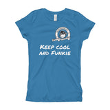 Funkiemunkie Girl's T-Shirt (Keep cool and Funkie)