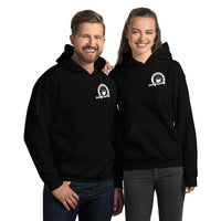 Funkiemunkie Unisex Hoodie (Small Front logo only and large back logo)